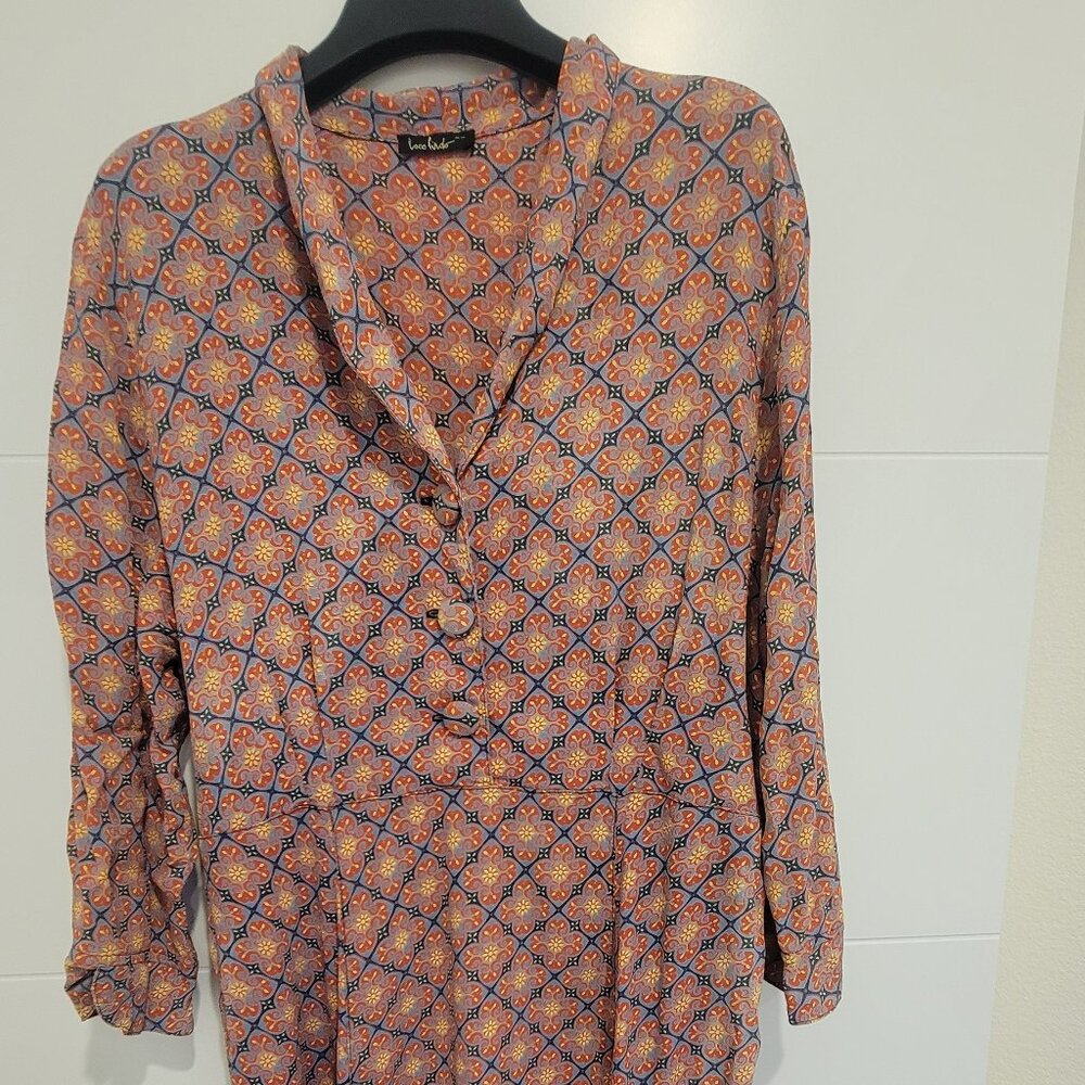 Loco Lindo retro-style geometric day dress XL